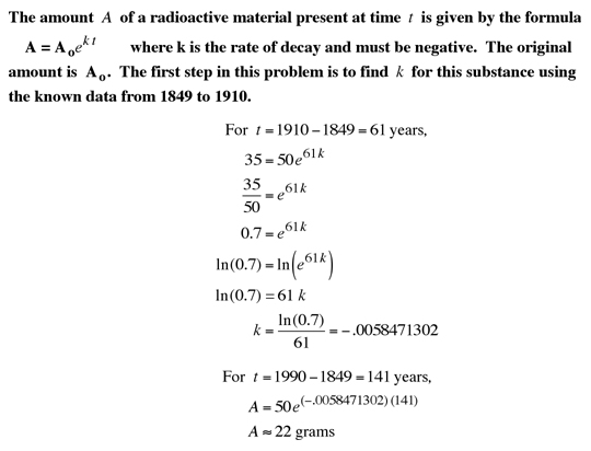 Classic Radioactive Decay Problem