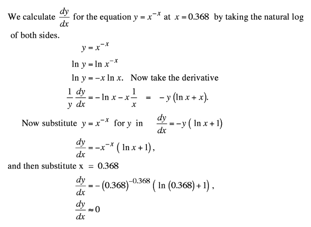 Using the derivative and the Laws of Logarithms