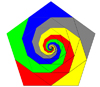 Pentagon spiral