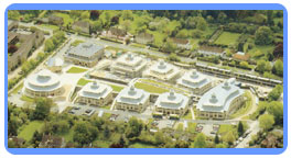 Aerial view of Mathematics Sciences Centre