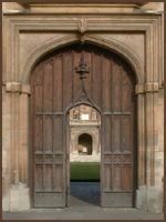 Wadham College gate