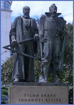 Brahe and Kepler statue