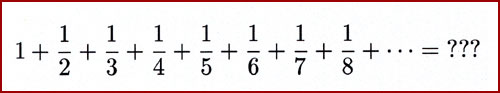 Harmonic series equation