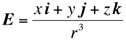Vector equation E