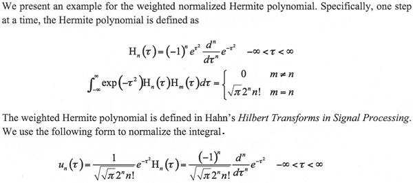 Hermite equations